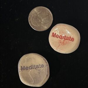 RECOVERY “Meditate” CLAY Pocket Stones